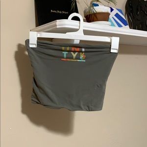 Small green tube top